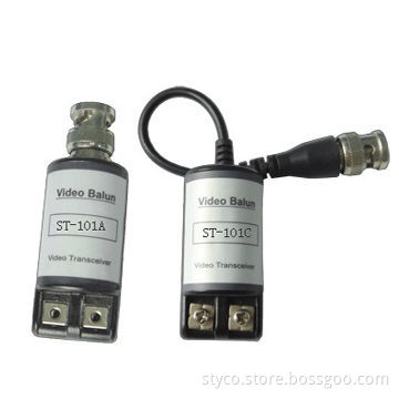 Single Channel Passive Video Balun Transceiver, Up to 400m Via Twised Pair or CAT5 Cable
